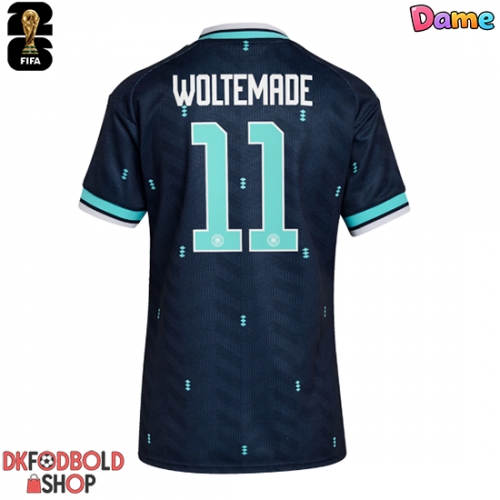 Tyskland Nick Woltemade #11 Udebanetrøje Dame VM 2026 Kort ærmer